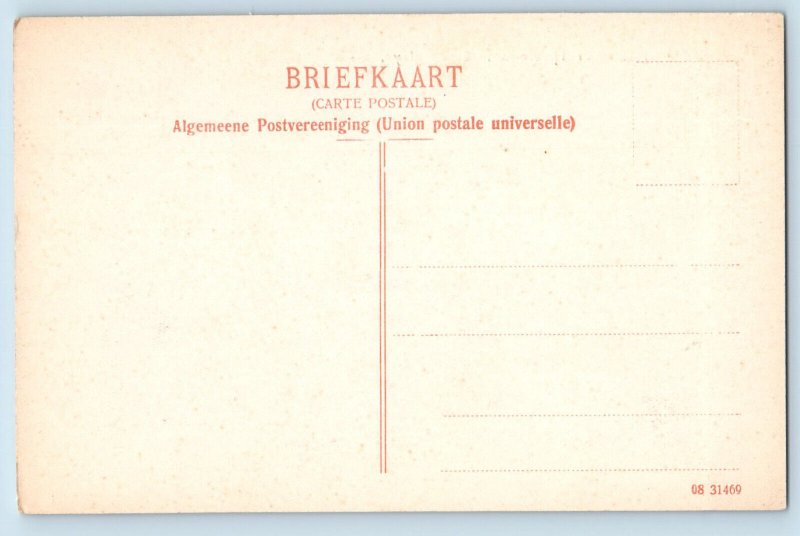 Sindanglaya West Java Indonesia Postcard Lake Tjisaroea c1910 Antique