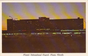 Florida Miami International Airport At Night