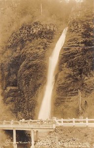 Horsetail Falls Real Photo - Columbia River Highway, Oregon OR  