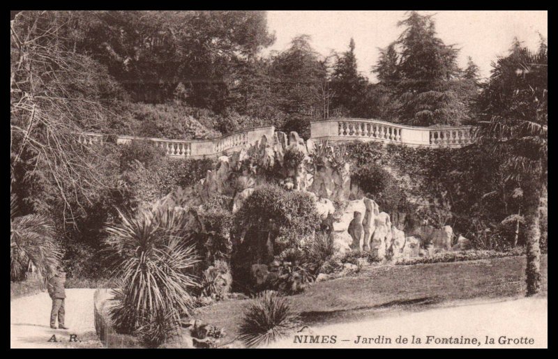 Jardin de la Fontaine,La Grotte,Nimes,France BIN