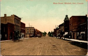 Postcard Main Street in Mitchell, Ontario, Canada