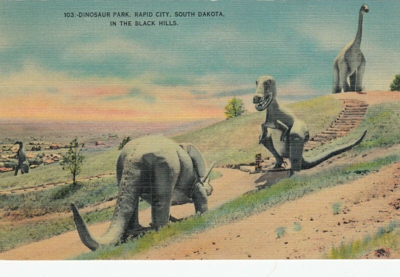 RAPID CITY , South Dakota , 1930-40s ; Dinosaur Park