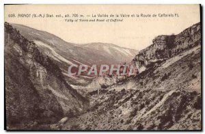 Old Postcard Annot La Vallee De La Vaire And The Road To Caffarels