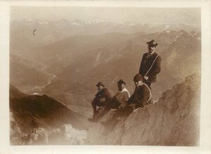 Austria Alpine mountaineers photo postcard (trimmed)