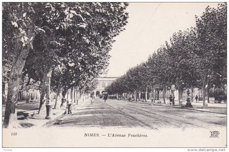 NIMES, Gard, France, 1900-1910´s; L'Avenue Feucheres