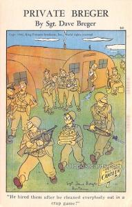 Private Breger By Sgt Dave Breger Military Comic Unused 