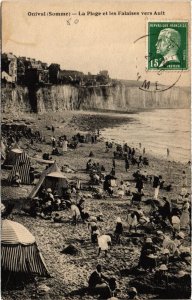 CPA ONIVAL La Plage et les Falaises vers Ault (1292421)