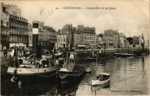 CPA CHERBOURG - L'Avant-PORT et les Quais (633023)