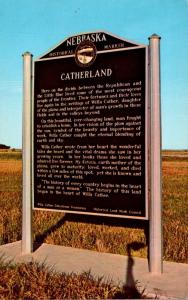 Nebraska Red Cloud The Catherland Marker Intersection Of Highways 281 and 4