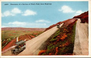 Colorado Panorama Of A Section Of Pike's Peak Auto Highway