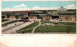 Providence, Rhode Island - The N.Y., N.H., & H.R.H. Railway Station - c1905