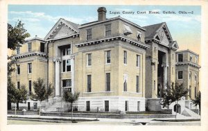 Court House Guthrie Oklahoma 1920c postcard