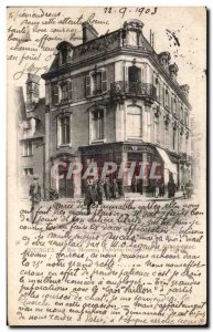 Old Postcard Bourges Rue Emile Lesage Average Stationary Printing