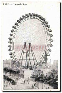 Old Postcard Paris Great Wheel