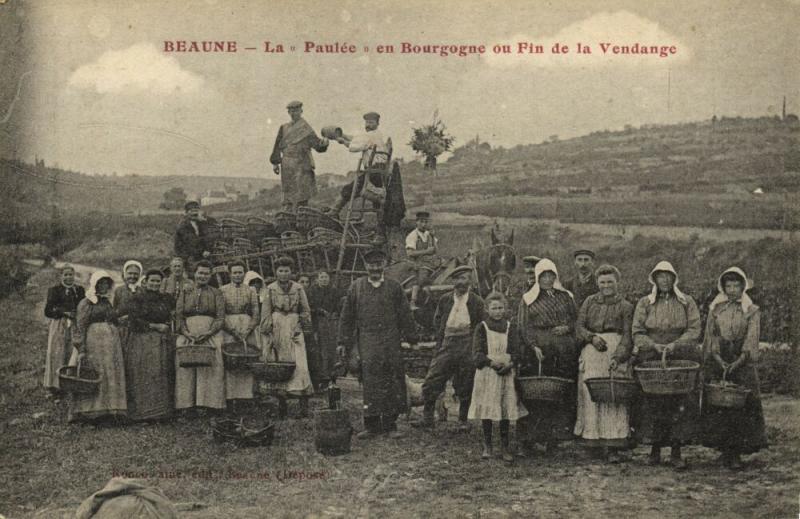 france, BEAUNE, La Paulée en Bourgogne ou Fin de la Vendange, Harvest (1910s)