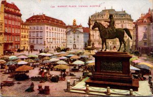 Austria Wien Vienna Market Place 1910