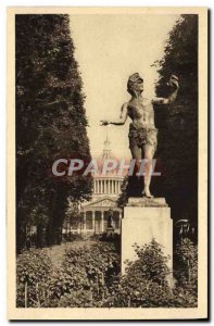 Old Postcard Paris Pantheon Statue