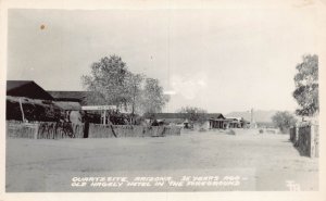 J76/ Quartzsite Arizona RPPC Postcard c1940s Old Hagely Hotel 115