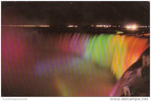 Canada Niagara Illuminated View Of Horseshoe Falls