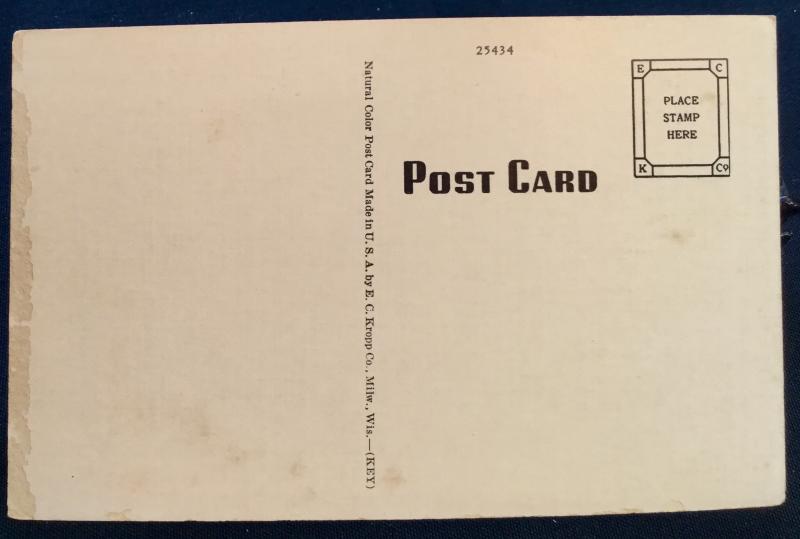 Postcard Unused Hidden Falls Teton National Park-10 WY LB