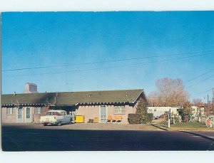 Unused Pre-1980 OLD CARS & ELK HORN MOTEL Forsyth Montana MT M0496