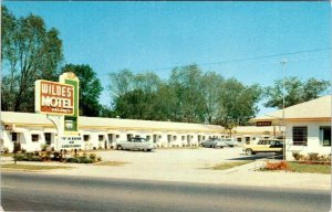 Statesboro, GA Georgia  WILDES MOTEL Signet Club Member 1956 ROADSIDE Postcard