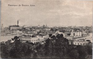 Argentina Buenos Aires Panorama Vintage Postcard C140