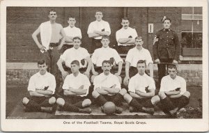 Royal Scots Greys Football Team UK Soccer Unused Postcard F61