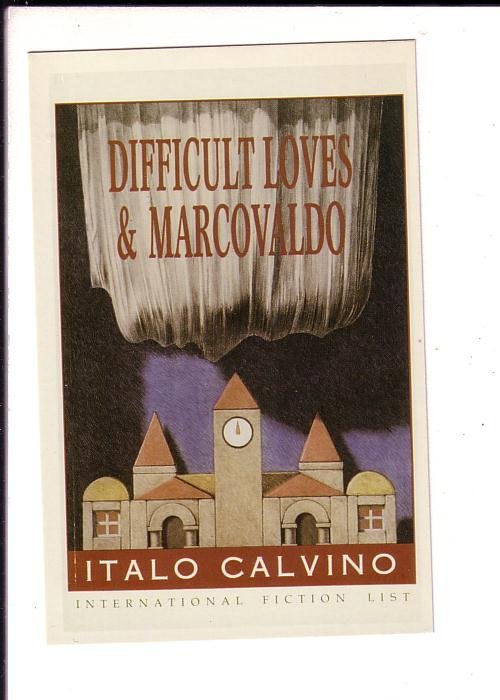 Difficult Loves & Marcovaldo, Italo Calvino, Novel Book, Advertising Postcard,