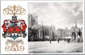 Cambridge Borough England Historical Building Horse Carriage Postcard