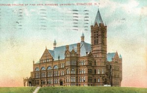 Vintage Postcard 1908 Crouse College of Fine Arts Syracuse University New York