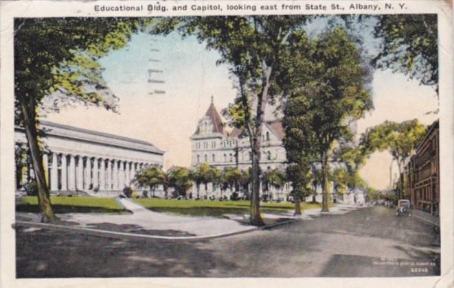 New York Albany Educational Building and Capitol 1926
