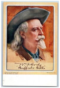 By The Buffalo Bill And Pawnee Shows Postcard Portrait 1912 Unposted Antique