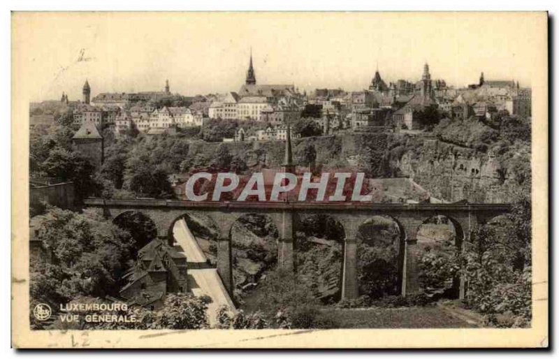 Postcard Old Luxembourg Vue Generale