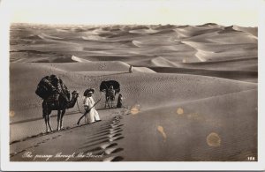 Egypt The Passage Through The Desert Vintage RPPC C093