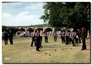 Postcard Modern Agen On The Banks Of The Garonne Part petanque