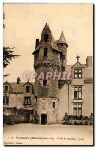 Thouars Old Postcard Hotel du President Tyndo