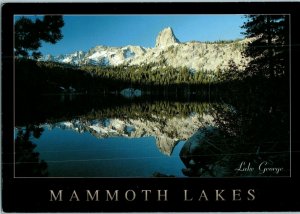 Lake George and Crystal Crag Mammoth Lakes California Postcard