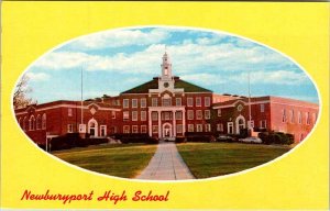 Postcard SCHOOL SCENE Newburyport Massachusetts MA AM0413
