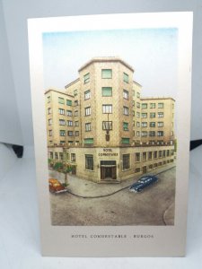 Hotel Condestable Burgos Spain Vintage Postcard 1950s