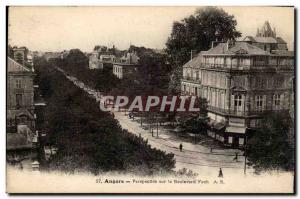 Angers Old Postcard Perspective on Foch Boulevard