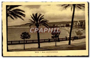 Old Postcard Nice Quai des USA