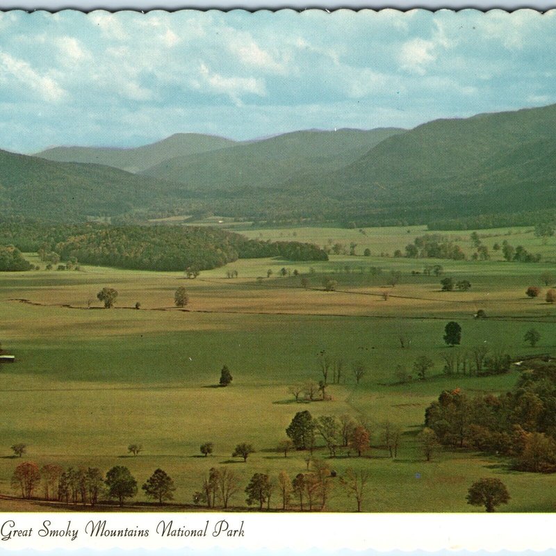 c1970s Nr. Townsend, NC Cades Cove Valley Great Smoky Mountains Park 4x6 PC M11