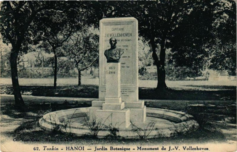 CPA AK VIETNAM Tonkin HANOI Jardin Botanique Monument de Vollenhoven (212672)