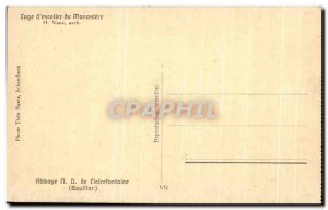 Old Postcard Cage D & # 39escalier From Monastery Abbey of Clairefontaine ND