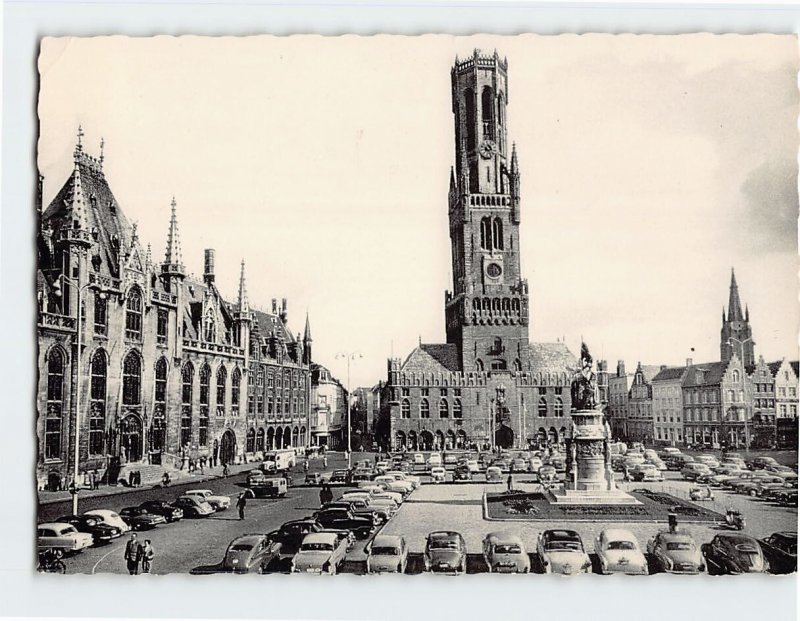 Postcard The Market Square, Bruges, Belgium
