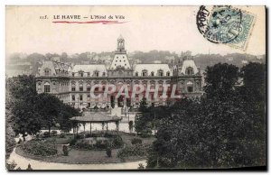 Old Postcard Le Havre L & # 39Hotel Town