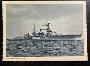 Mint Germany Real Picture Postcard Light Cruiser Battleship Leipzig