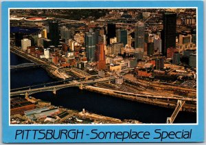 Someplace Special Pittsburgh Pennsylvania PA October Morning Sunlight Postcard