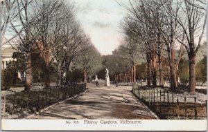 Australia Melbourne Victoria Fitzroy Gardens Vintage Postcard C127